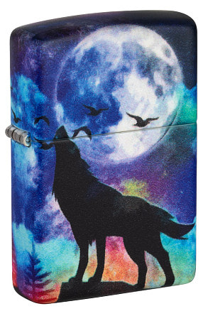 Зажигалка ZIPPO Wolf Design с покрытием 540 Matte, латунь/сталь, разно