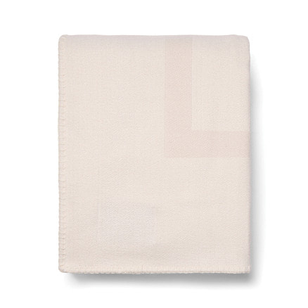 Плед VINGA Monogram из переработанного полиэстера GRS, 170x130 см