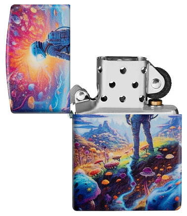 Зажигалка ZIPPO Mushroom Forest Design с покрытием 540 Matte, латунь/сталь, разно