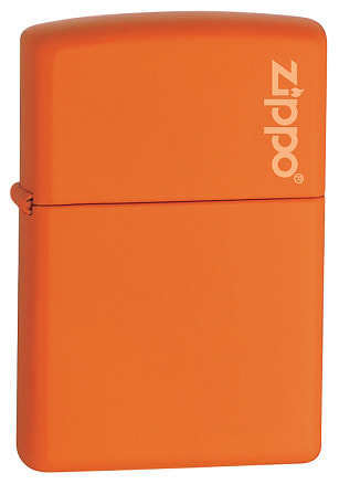 Зажигалка ZIPPO Classic с покрытием Orange Matte, латунь/сталь, оранжевая, матовая, 38x13x57 мм