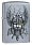 Зажигалка ZIPPO Viking Warrior с покрытием Street Chrome™, латунь/сталь, серебристая, 38x13x57 мм_СЕРЕБРИСТЫЙ