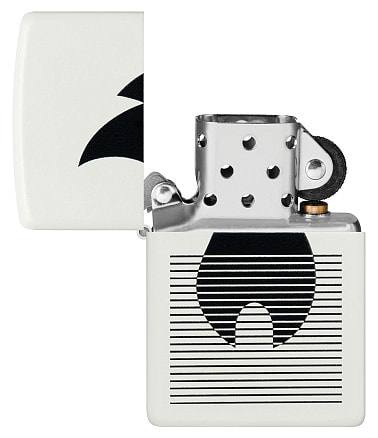 Зажигалка Zippo Flame Gradient Design с покрытием White Matte, латунь/сталь, белая, матовая, 38x13x57 мм