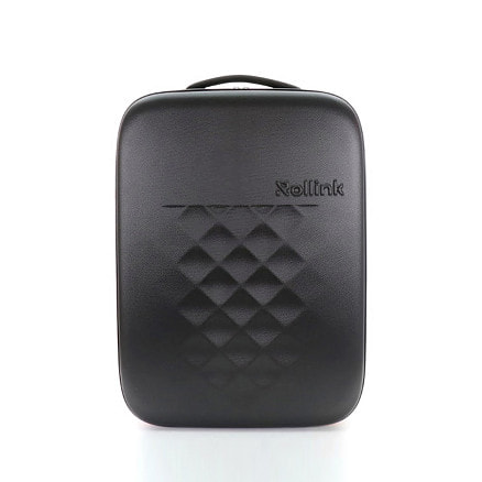 Чемодан складной Rollink Earth 55x40x20 см, 2 колеса, черный/зеленый