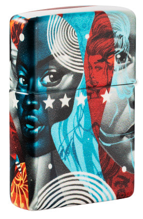 Зажигалка Zippo Tristan Eaton с покрытием White Matte, латунь/сталь, разно