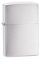 Зажигалка ZIPPO Classic с покрытием Brushed Chrome, латунь/сталь, серебристая, матовая, 38x13x57 мм