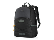 Рюкзак WENGER Trayl 15.6, чёрный, переработанный ПЭТ, 34 x 20 x 45 см, 22 л.