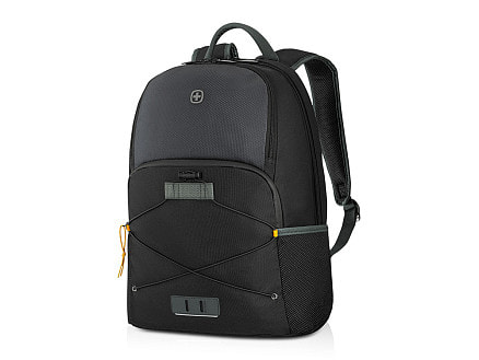 Рюкзак WENGER Trayl 15.6, чёрный, переработанный ПЭТ, 34 x 20 x 45 см, 22 л.