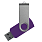 Флеш накопитель USB 2.0 Twister Сolor Mix 16GB, пластик Софт Тач/металл, фиолетовый/серебристый_ФИОЛЕТОВЫЙ 6