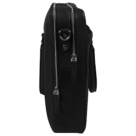 Портфель для ноутбука Vancouver Leather из натуральной кожи, черный