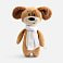 Мягкая игрушка Beastie Toys, собачка с белым шарфом small_img_1