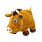МЯГКАЯ ИГРУШКА БЫЧОК БОРЬКА (141)_КОРИЧНЕВЫЙ