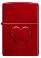 Зажигалка ZIPPO Stamped Heart Design с покрытием Candy Apple Red™, латунь/сталь,красная,глянцевая, 38x13x57мм small_img_2