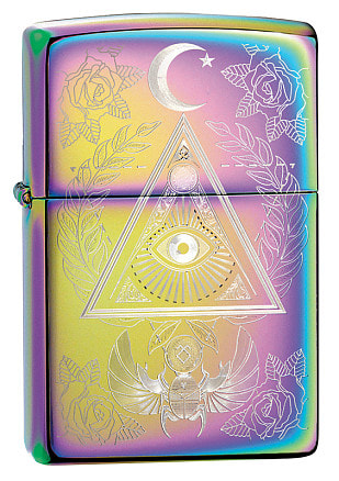 Зажигалка ZIPPO Classic с покрытием Multi Color, латунь/сталь, разно
