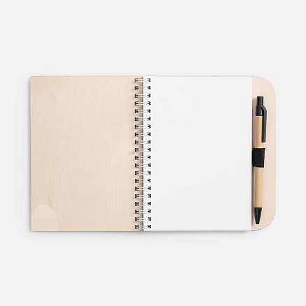 Блокнот на пружине Woodpad на заказ