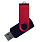 Флеш накопитель USB 2.0 Twister Сolor Mix 16GB, пластик Софт Тач/металл, черный/красный_ЧЕРНЫЙ 4