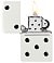 Зажигалка ZIPPO Domino Design с покрытием White Matte, латунь/сталь, белая, матовая, 38x13x57 мм small_img_3