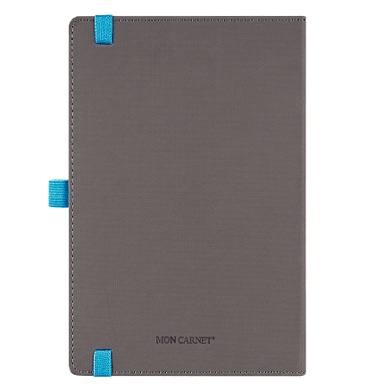 Ежедневник Alfa Note Pasu А5, серый/голубой,  недатированный, в твердой обложке