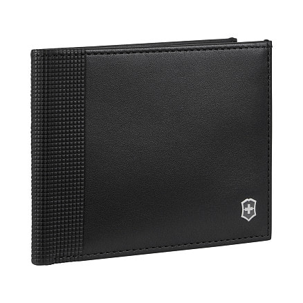 Портмоне VICTORINOX Altius Alox с защитой от сканирования RFID, чёрное, натуральная кожа, 9x1x11 см