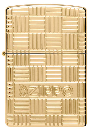 Зажигалка ZIPPO Armor® с покрытием High Polish Brass, латунь/сталь, золотистая, 38x13x57 мм