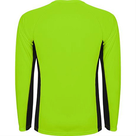 Спортивная футболка SHANGHAI L/S мужская, ФЛУОРЕСЦЕНТНЫЙ ЗЕЛЕНЫЙ/ЧЕРНЫЙ S
