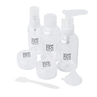 Дорожный набор баночек для путешествий Dewal Beauty, 7пр.