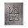 Плед VINGA Monogram из переработанного полиэстера GRS, 170x130 см_СЕРЫЙ
