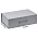 Подарочная коробка, размер 39*26,3*11 см, Solution Prestige Big Case Linen с магнитным клапаном и ручкой , серебристая_серебристая, бумага под лён