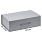 Подарочная коробка, размер 39*26,3*11 см, Solution Prestige Big Case Linen с магнитным клапаном и ручкой , серебристая_СЕРЕБРИСТАЯ, БУМАГА ПОД ЛЁН