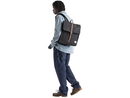 Herschel City рюкзак из переработанного материала объемом 16 л - сплошной черный