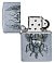Зажигалка ZIPPO Viking Warrior с покрытием Street Chrome™, латунь/сталь, серебристая, 38x13x57 мм small_img_3