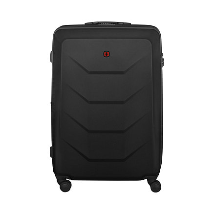 Чемодан WENGER Prymo, чёрный, большой, 52х76х30 см, 93 л, ABS+PC