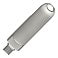 Флеш накопитель USB 3.0 + TYPE C Cupertino, металл, серебристый матовый, 32 GB small_img_3
