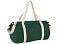 Хлопковая сумка Barrel Duffel, зеленый/бежевый small_img_1