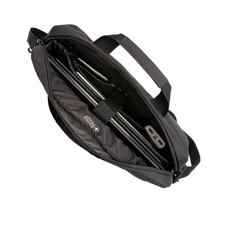 Сумка для ноутбука Swiss Peak с RFID-защитой из rPET AWARE™, 15,6’’