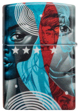 Зажигалка Zippo Tristan Eaton с покрытием White Matte, латунь/сталь, разно