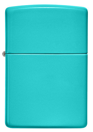 Зажигалка ZIPPO Classic с покрытием Flat Turquoise, латунь/сталь, бирюзовая, глянцевая, 38x13x57 мм