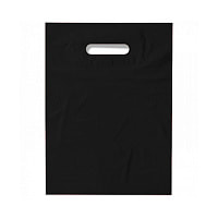 Пакет ПВД 30*40+3, 80 мкм, чёрный, pantone Black