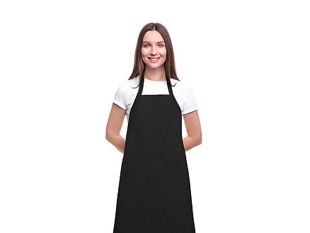 Khana Хлопковый фартук плотностью 280 г/м², черный