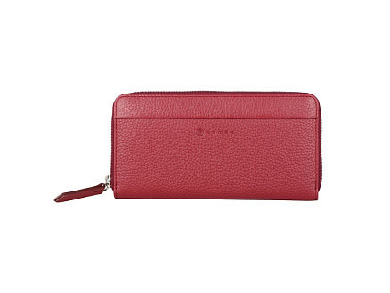 Кошелёк Cross Colors Burgundy, кожа наппа, фактурная, цвет бордовый