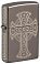 Зажигалка ZIPPO Celtic Cross Design с покрытием Black Ice®, латунь/сталь, черная, 38x13x57 мм small_img_1