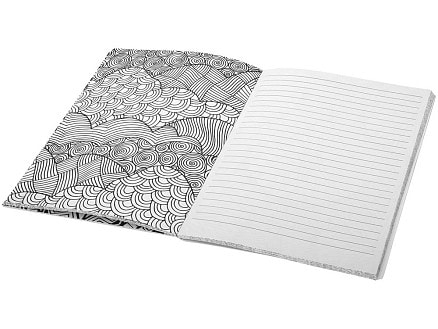 Блокнот А5 Doodle Colour Therapy, белый/черный