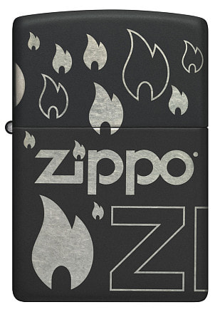 Зажигалка ZIPPO Classic с покрытием Black Matte, латунь/сталь, черная, матовая, 38x13x57 мм