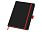 Блокнот Color edge A5, черный/красный (Р)_ЧЕРНЫЙ/КРАСНЫЙ/КРАСНЫЙ