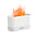Светодиодный USB увлажнитель-ароматизатор Flame, белый_белый